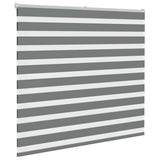 Vidaxl zebra rolgordijn 160x150 cm stofbreedte 155,9 cm donkergrijs