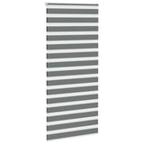 Vidaxl zebra rolgordijn 105x200 cm stofbreedte 100,9 cm donkergrijs