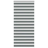 Vidaxl zebra rolgordijn 110x200 cm stofbreedte 105,9 cm donkergrijs