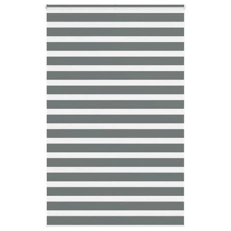 Vidaxl zebra rolgordijn 145x200 cm stofbreedte 140,9 cm donkergrijs