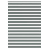 Vidaxl zebra rolgordijn 165x200 cm stofbreedte 160,9 cm donkergrijs