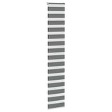 Vidaxl zebra rolgordijn 45x230 cm stofbreedte 40,9 cm donkergrijs