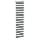 Vidaxl zebra rolgordijn 60x230 cm stofbreedte donkergrijs 55,9 cm