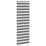 Vidaxl zebra rolgordijn 80x230 cm stofbreedte 75,9 cm donkergrijs