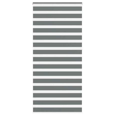 Vidaxl zebra rolgordijn 100x230 cm stofbreedte 95,9 cm donkergrijs