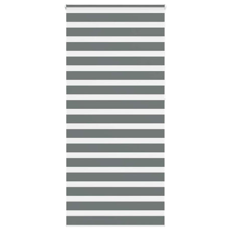 Vidaxl zebra rolgordijn 115x230 cm stofbreedte 110,9 cm donkergrijs