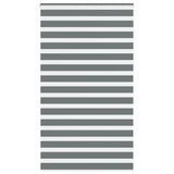 Vidaxl zebra rolgordijn 130x230 cm stofbreedte 125,9 cm donkergrijs