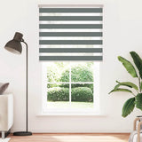Vidaxl zebra rolgordijn 130x230 cm stofbreedte 125,9 cm donkergrijs