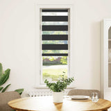 Vidaxl zebra rolgordijn 45x100 cm stofbreedte 40,9 cm zwart