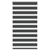 Vidaxl zebra rolgordijn 85x100 cm stofbreedte 80,9 cm zwart