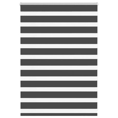 Vidaxl zebra rolgordijn 100x100 cm stofbreedte 95,9 cm zwart