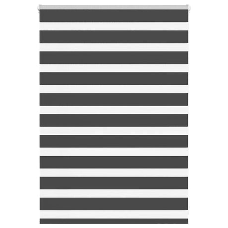 Vidaxl zebra rolgordijn 105x100 cm stofbreedte 100,9 cm zwart