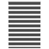 Vidaxl zebra rolgordijn 115x100 cm stofbreedte 110,9 cm zwart