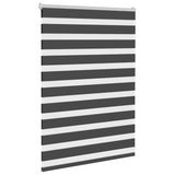 Vidaxl zebra rolgordijn 115x100 cm stofbreedte 110,9 cm zwart