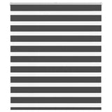 Vidaxl zebra rolgordijn 125x100 cm stofbreedte 120,9 cm zwart