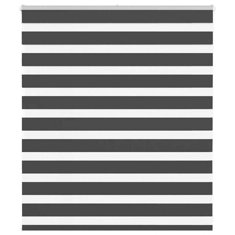 Vidaxl zebra rolgordijn 125x100 cm stofbreedte 120,9 cm zwart