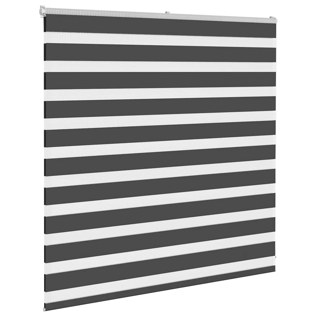 Vidaxl zebra rolgordijn 140x100 cm stofbreedte 135,9 cm zwart