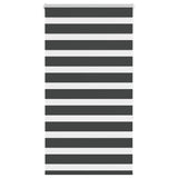 Vidaxl zebra rolgordijn 85x150 cm stofbreedte 80,9 cm zwart