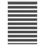 Vidaxl zebra rolgordijn 105x150 cm stofbreedte 100,9 cm zwart