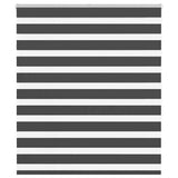 Vidaxl zebra rolgordijn 125x150 cm stofbreedte 120,9 cm zwart