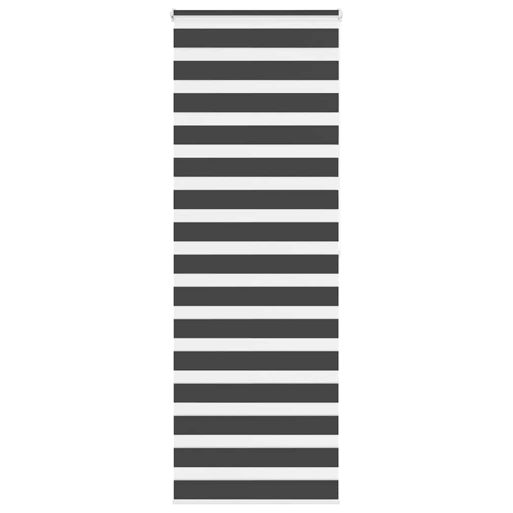 Vidaxl zebra rolgordijn 80x200 cm stofbreedte 75,9 cm zwart