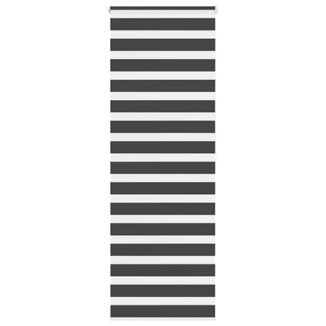 Vidaxl zebra rolgordijn 85x200 cm stofbreedte 80,9 cm zwart