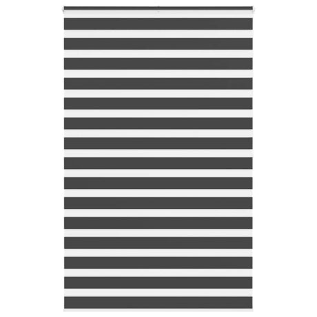 Vidaxl zebra rolgordijn 145x200 cm stofbreedte 140,9 cm zwart