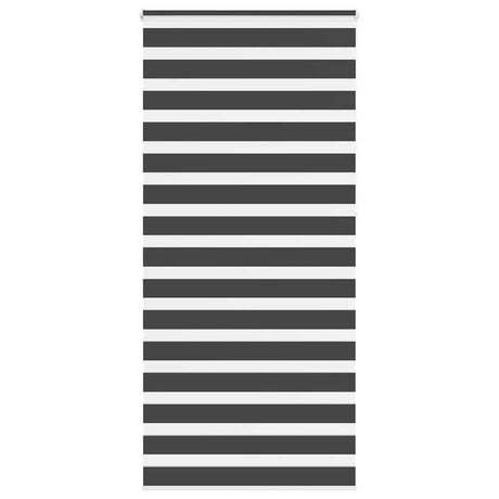 Vidaxl zebra rolgordijn 100x230 cm stofbreedte 95,9 cm zwart