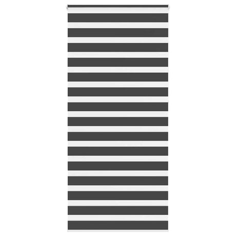 Vidaxl zebra rolgordijn 110x230 cm stofbreedte 105,9 cm zwart