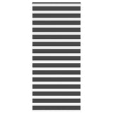 Vidaxl zebra rolgordijn 115x230 cm stofbreedte 110,9 cm zwart