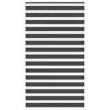 Vidaxl zebra rolgordijn 130x230 cm stofbreedte 125,9 cm zwart