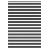 Vidaxl zebra rolgordijn 160x230 cm stofbreedte 155,9 cm zwart