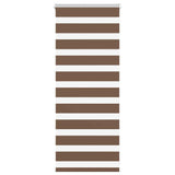 Vidaxl zebra rolgordijn 60x100 cm stofbreedte 55,9 cm polyester bruin