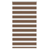 Vidaxl zebra rolgordijn 75x100 cm stofbreedte 70,9 cm polyester bruin