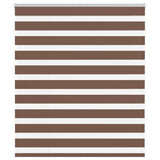 Vidaxl zebra rolgordijn 120x100 cm stofbreedte 115,9cm polyester bruin