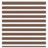 Vidaxl zebra rolgordijn 150x100 cm stofbreedte 145,9cm polyester bruin