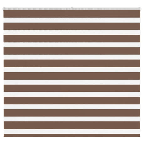 Vidaxl zebra rolgordijn 165x100 cm stofbreedte 160,9cm polyester bruin