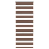 Vidaxl zebra rolgordijn 55x150 cm stofbreedte 50,9 cm polyester bruin