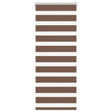 Vidaxl zebra rolgordijn 65x150 cm stofbreedte 60,9 cm polyester bruin