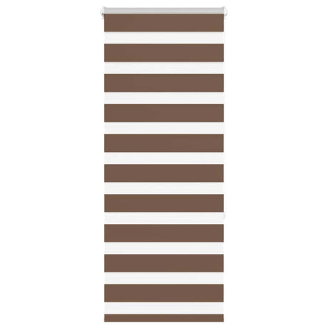 Vidaxl zebra rolgordijn 65x150 cm stofbreedte 60,9 cm polyester bruin