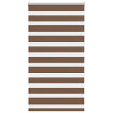 Vidaxl zebra rolgordijn 70x150 cm stofbreedte 65,9 cm polyester bruin