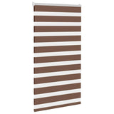 Vidaxl zebra rolgordijn 70x150 cm stofbreedte 65,9 cm polyester bruin