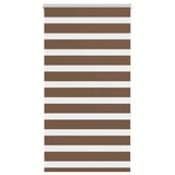 Vidaxl zebra rolgordijn 80x150 cm stofbreedte 75,9 cm polyester bruin