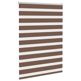 Vidaxl zebra rolgordijn 100x150 cm stofbreedte 95,9 cm polyester bruin