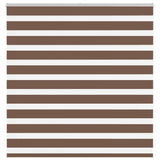Vidaxl zebra rolgordijn 150x150 cm stofbreedte 145,9cm polyester bruin
