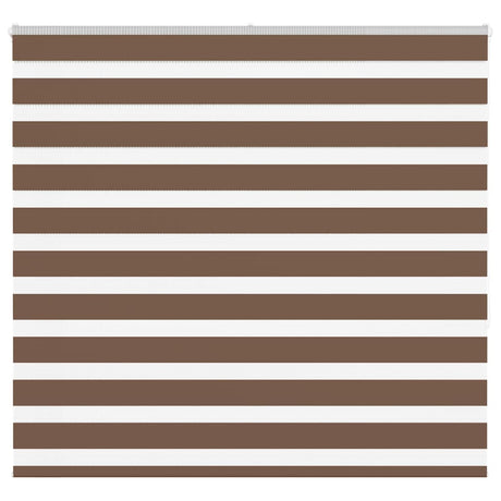 Vidaxl zebra rolgordijn 155x150 cm stofbreedte 150,9cm polyester bruin