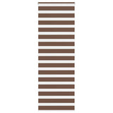 Vidaxl zebra rolgordijn 90x200 cm stofbreedte 85,9 cm polyester bruin