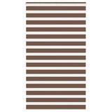 Vidaxl zebra rolgordijn 135x200 cm stofbreedte 130,9cm polyester bruin