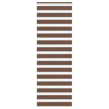 Vidaxl zebra rolgordijn 90x230 cm stofbreedte 85,9 cm polyester bruin