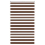 Vidaxl zebra rolgordijn 135x230 cm stofbreedte 130,9cm polyester bruin